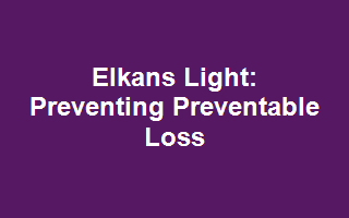 Elkans Light: Preventing Preventable Loss